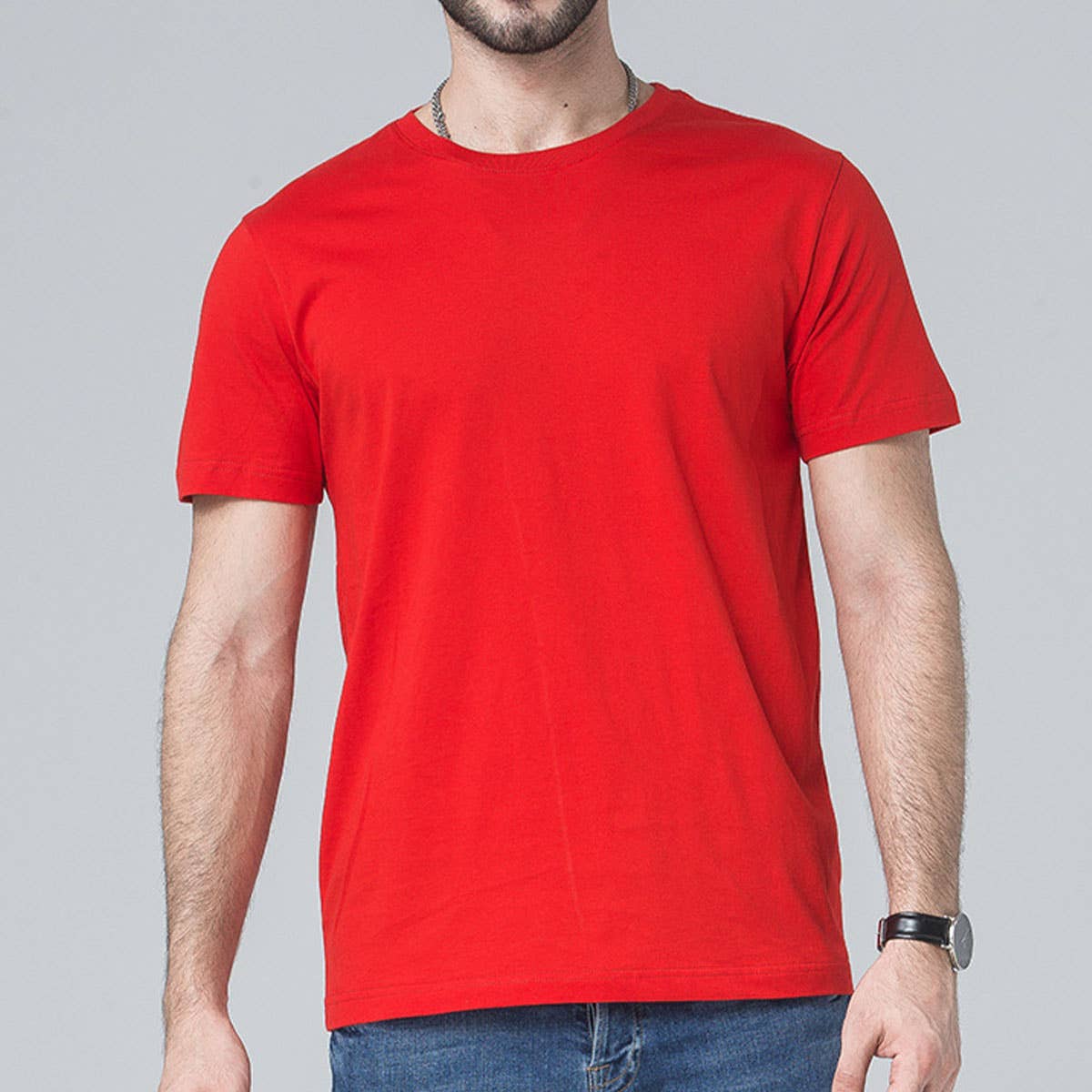170g Slim Fit Cotton Crewneck Tee ??Unisex Basic Shirt