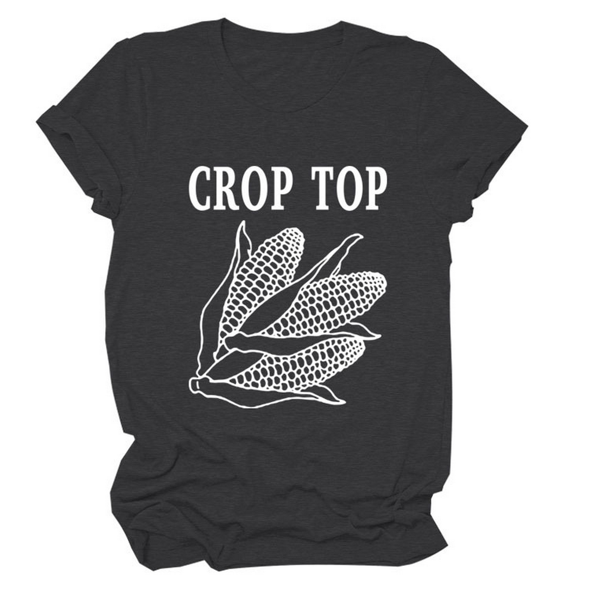 Corn Letter Print Tee ? Women¡¯s Casual T-Shirt