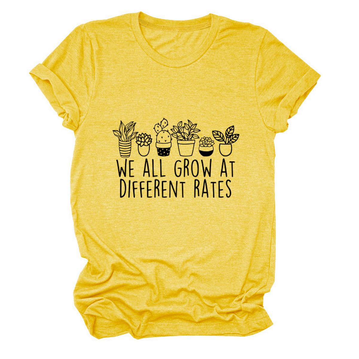 Printed Crew Neck Tee, We All Grow Graphic_CWTTS1493