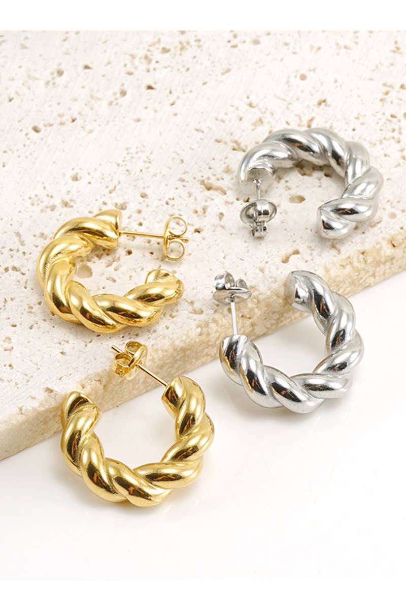 18K GOLD PLATED STAINLESS STEEL EARRINGS_CWAJE0374