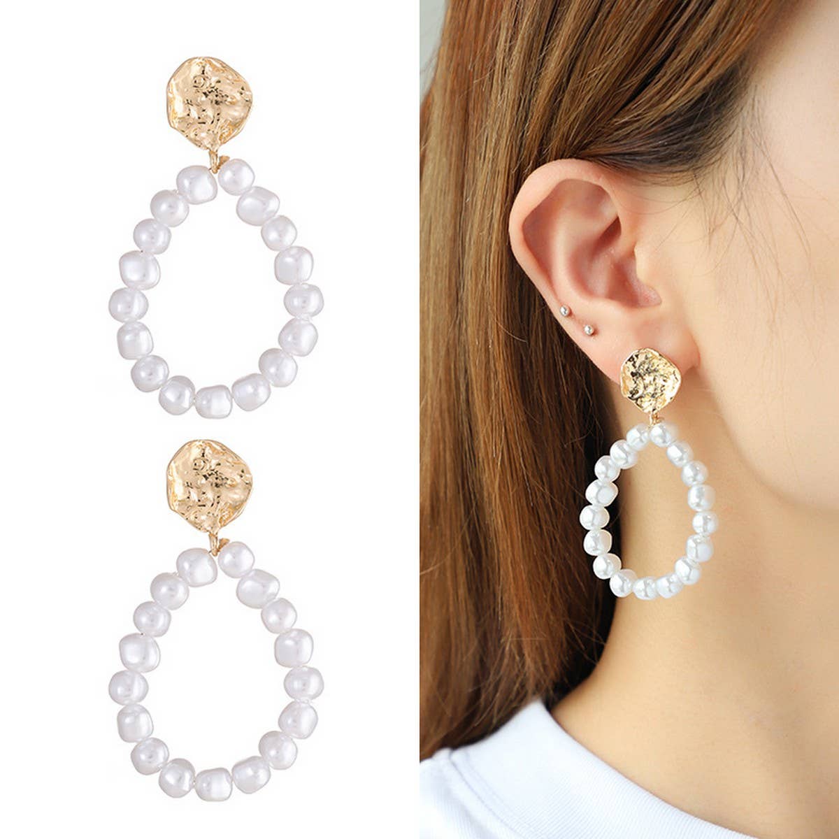 NEW AUTUMN FASHION TEMPERAMENT PEARL EARRINGS
