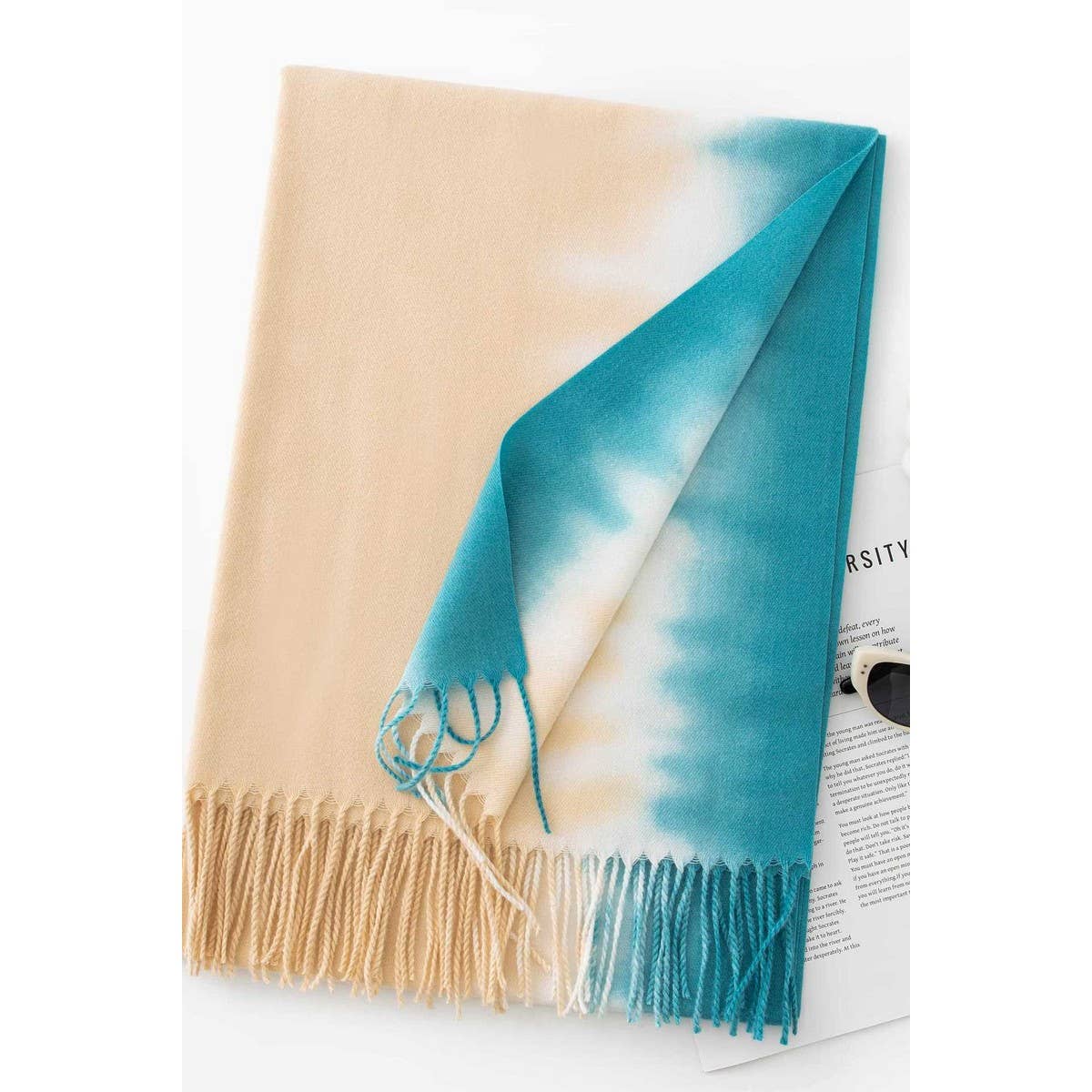 CWASC1481_GRADIENT COLOR SCARF SHAWL WARM NECK SCARF