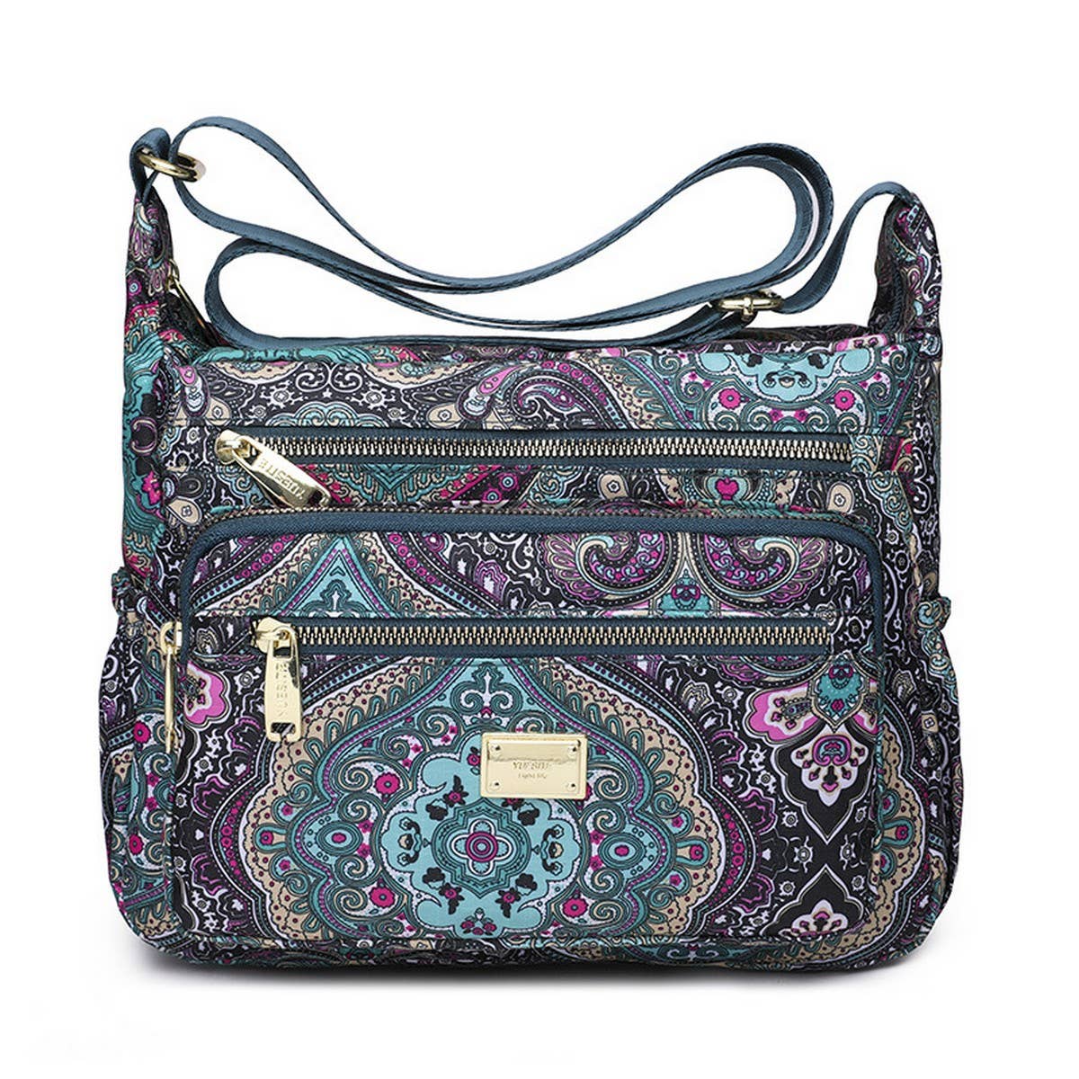 FASHION PRINTED NYLON SHOULDER CROSSBODY BAG_CWAB3526