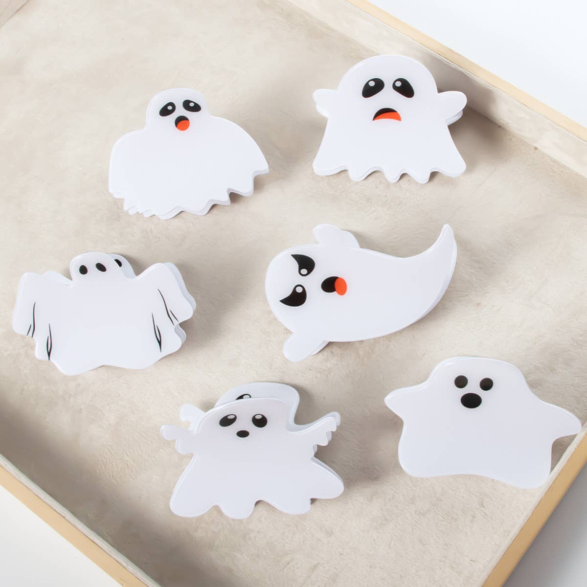 HALLOWEEN SCARY WHITE GHOST HAIRPIN