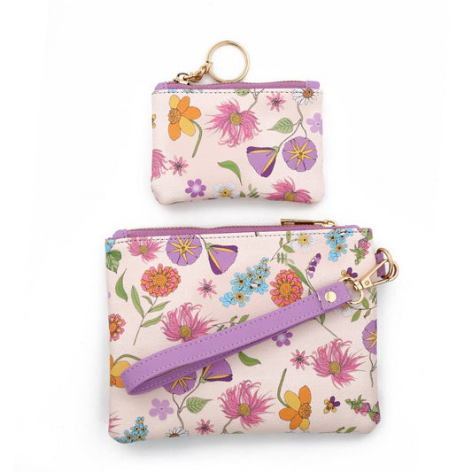 Women¡¯s Leather Coin Wallet with Bow and Wristlet_CUAB00436