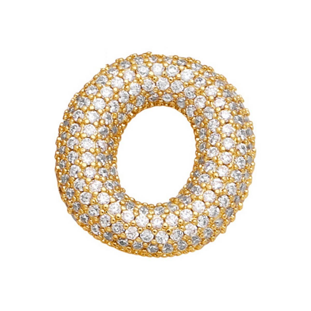 Copper Zirconia Pendant Necklace - Hip Hop