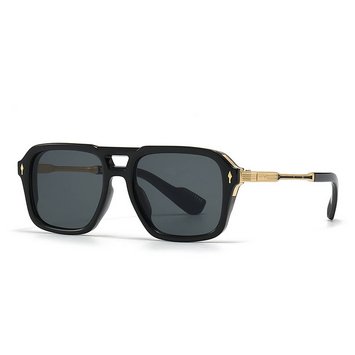 NEW RETRO DOUBLE BEAM SQUARE FRAME SUNGLASSES
