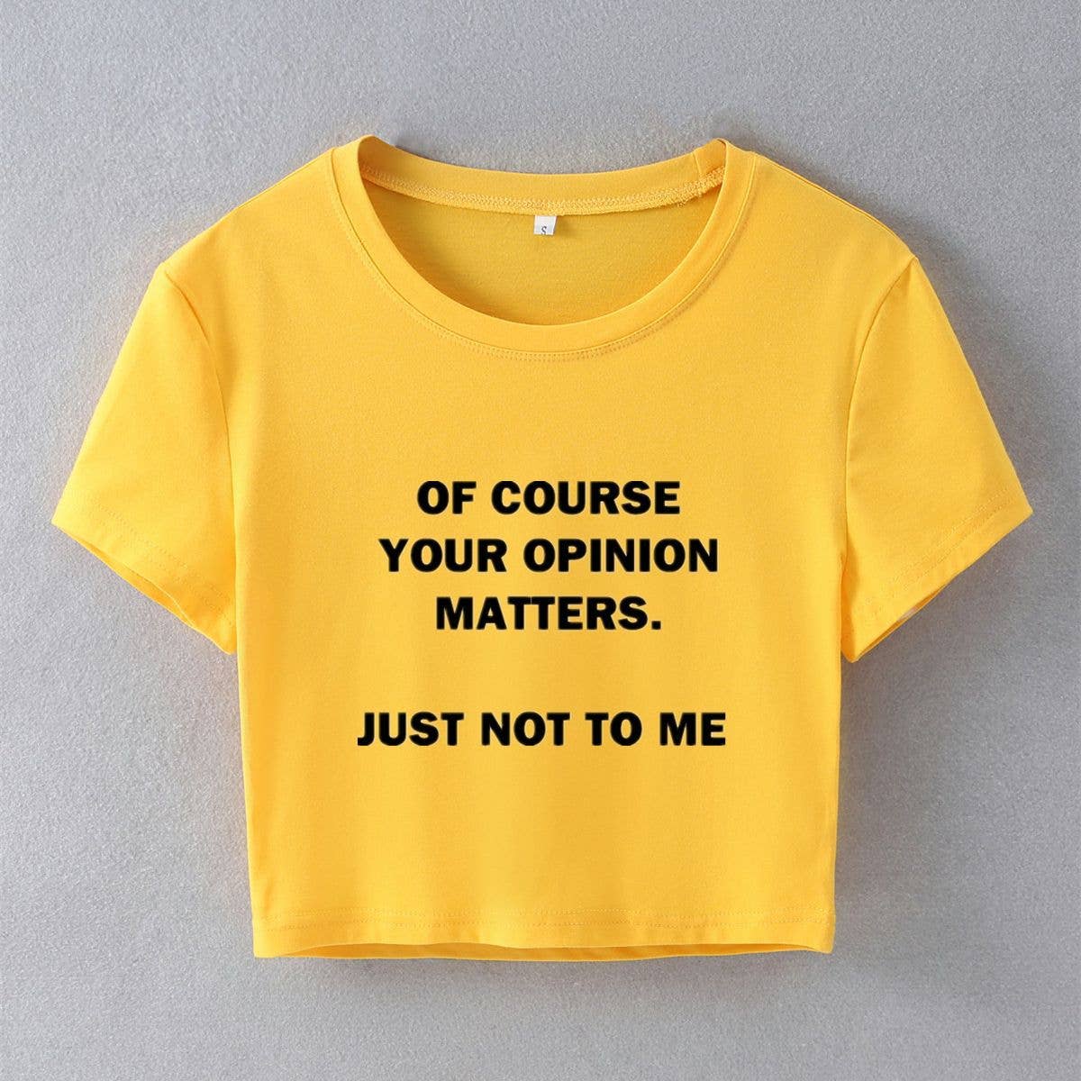 Street style INS trendy slim fit crop tee