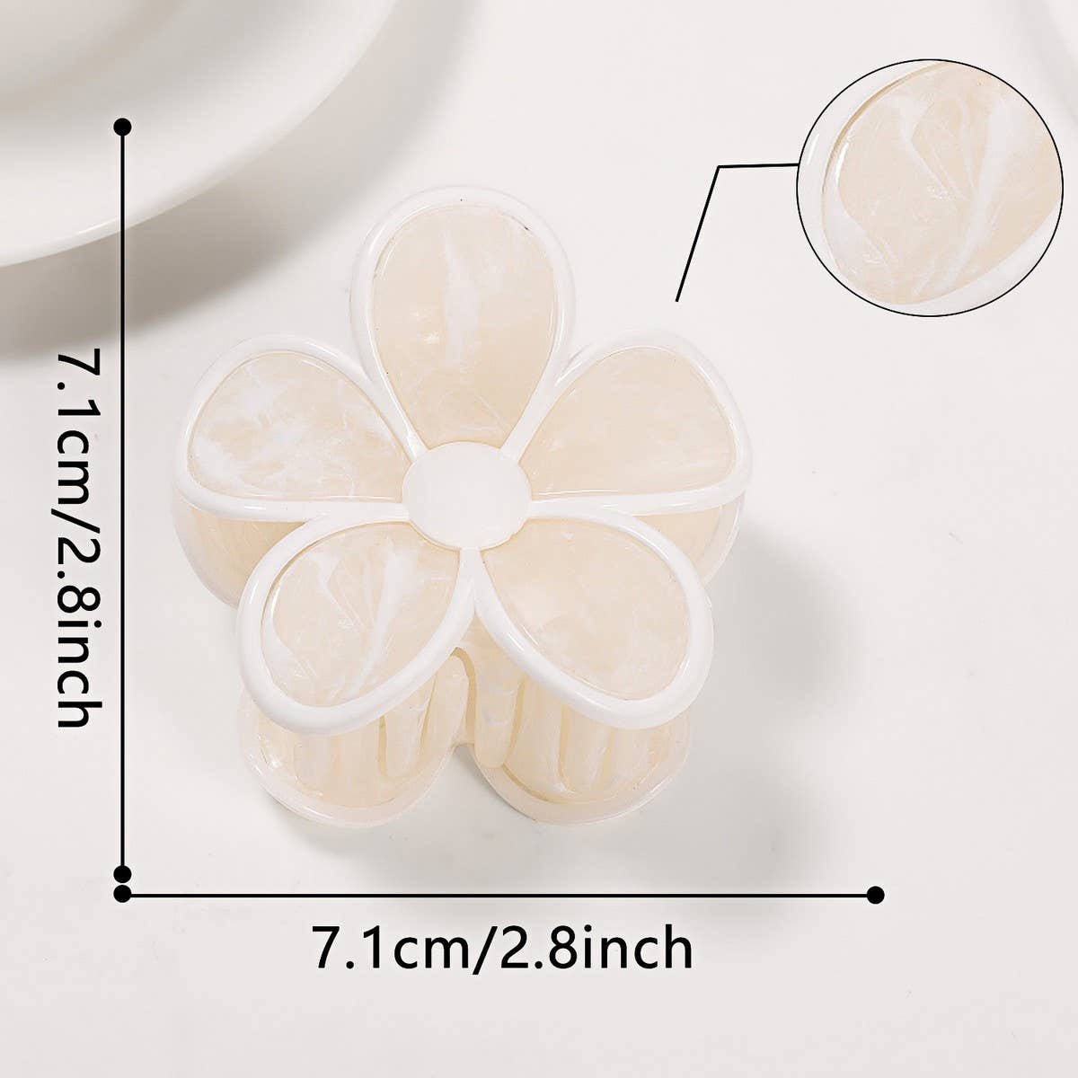 GOLD FLORAL FLOWER HAIR CLAW CLIPS FOR FALL_CWAHA0681