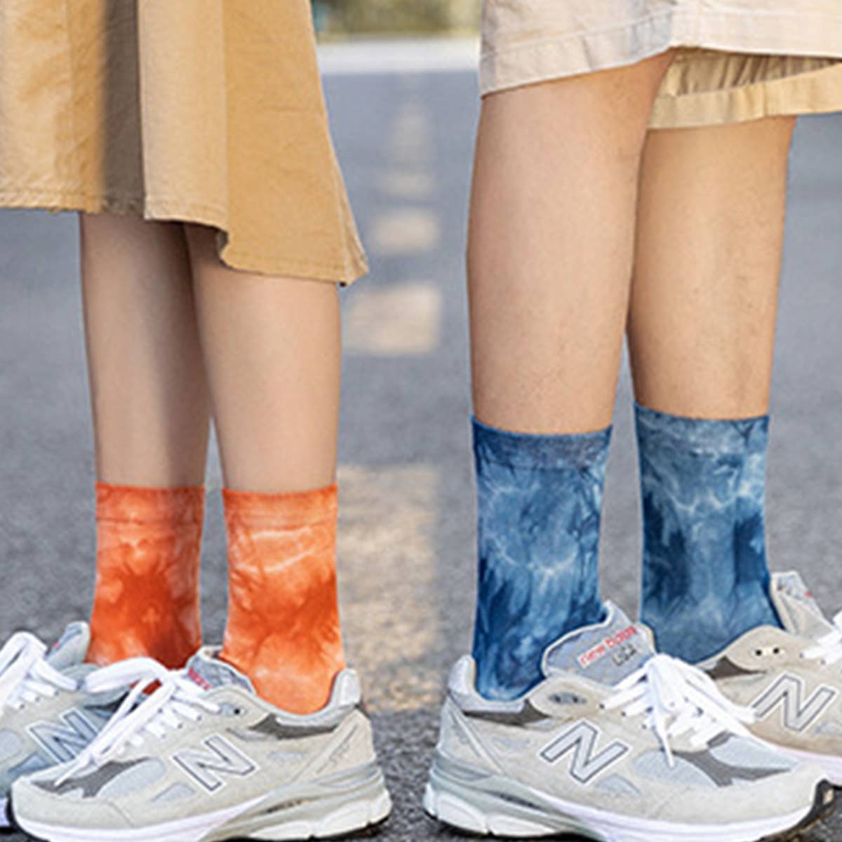 FASHION TIE-DYED SKATEBOARD SOCKS STREET SOCKS_CWMS0261