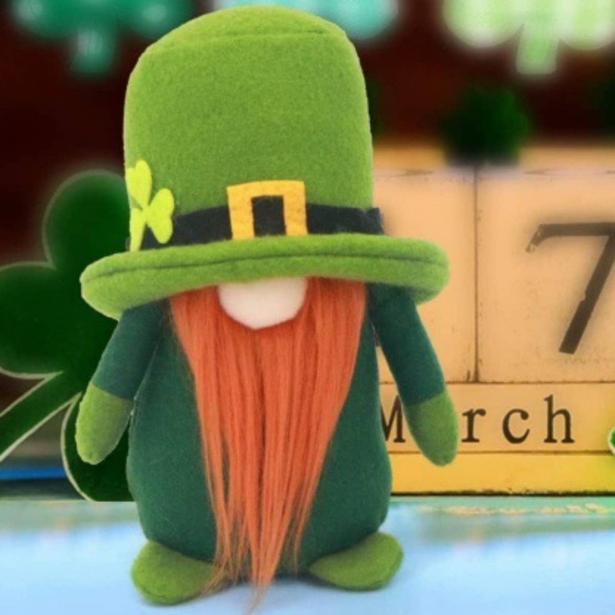 ST. PATRICK'S DAY FACELESS DOLL DOLL ORNAMENT_CWMM3437