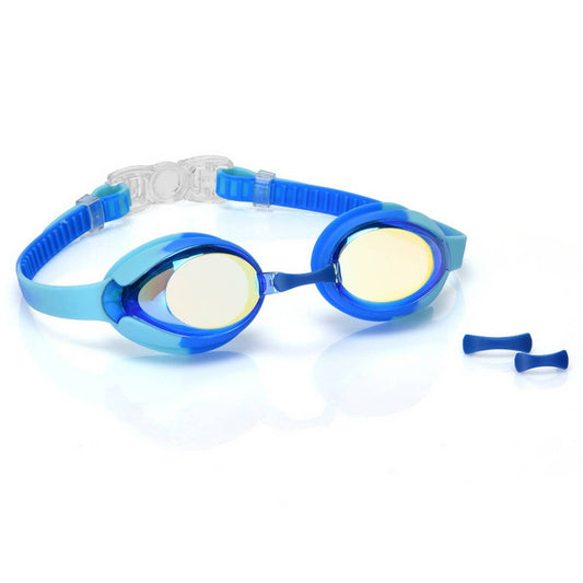Kids Mirror Swim Goggles, HD Anti-Fog Waterproof