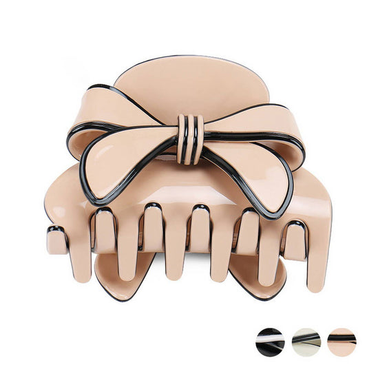 ACETATE SHEET HAIR ACCESSORIES BOW CLIP_CWAHA4319