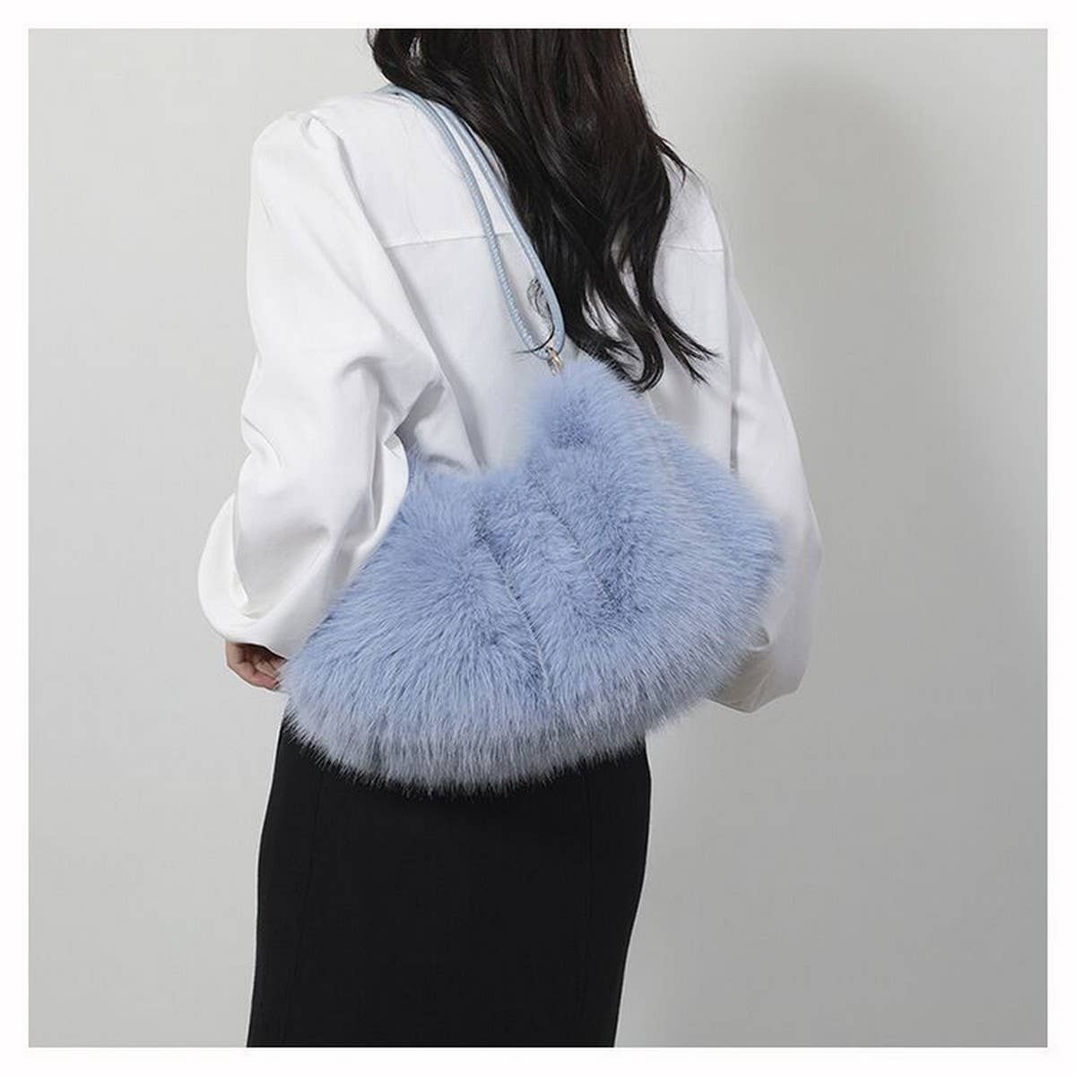 Plush Fur Bag Trendy Handbag Crossbody_CUAB00529