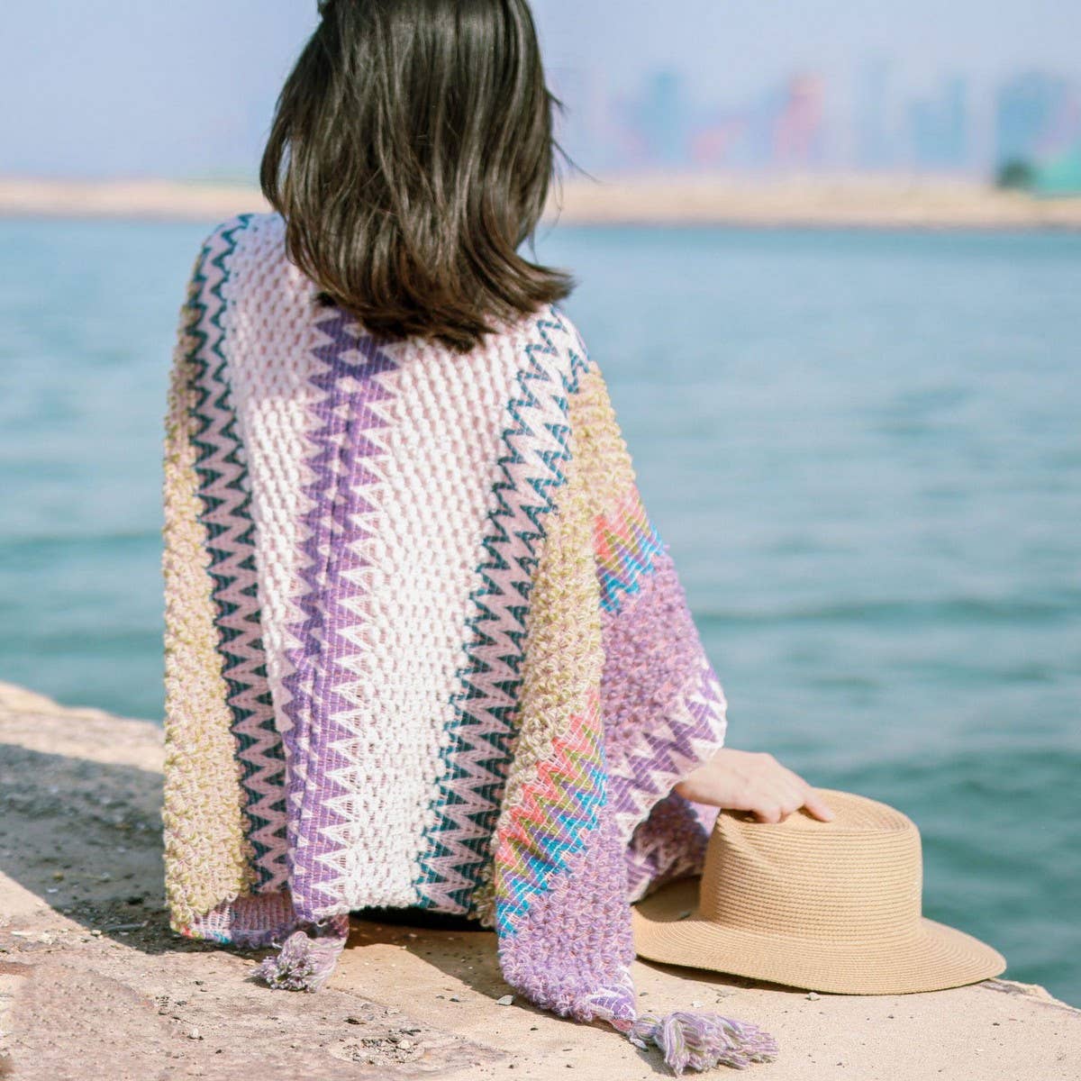 CWASC03124_BOHO TASSEL SHAWL CAPE FOR WOMEN TRAVEL