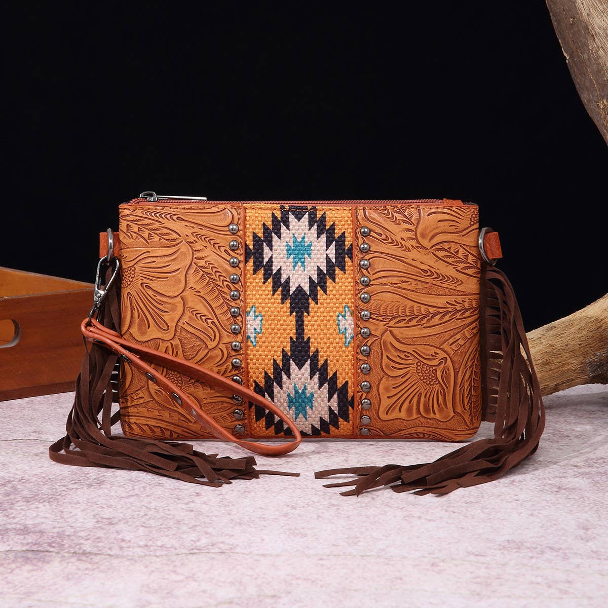 VINTAGE PRINT WESTERN BOHEMIAN CROSSBODY BAG_CWAB2580