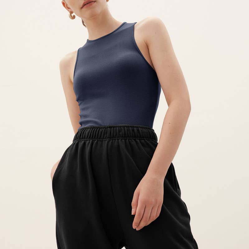 Solid color sports yoga wear sleeveless vest