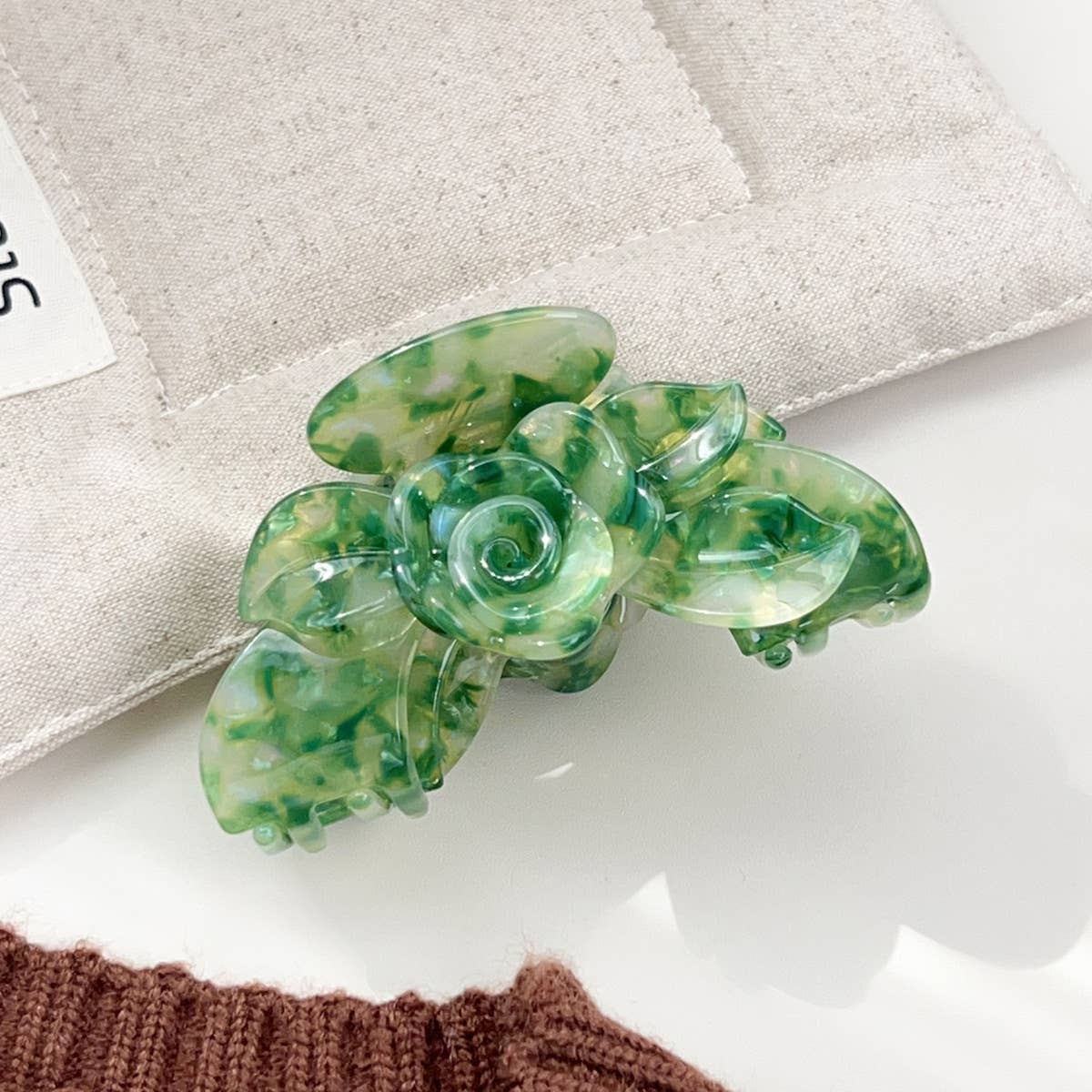 Acetic acid board flower hairpin tray hairpin