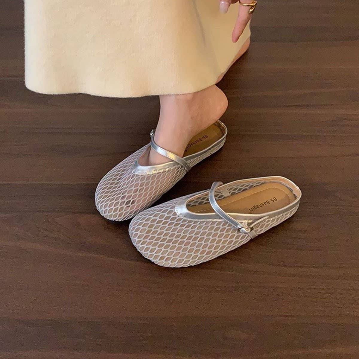 Fisherman Mesh Mules Closed Toe Flat Sandals