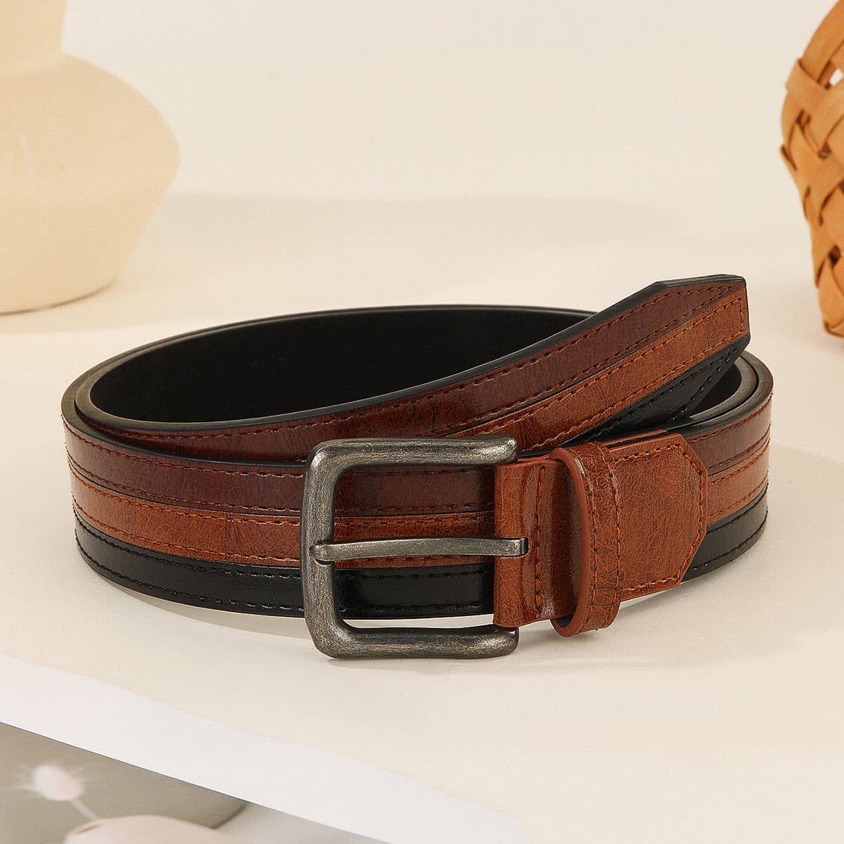 Fashion Patchwork Belt for Casual Business Wear_CWABE1235