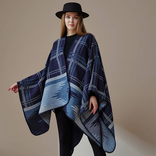 SHAWL FASHION ALL-MATCH THICK BLANKET CAPE CLOAK
