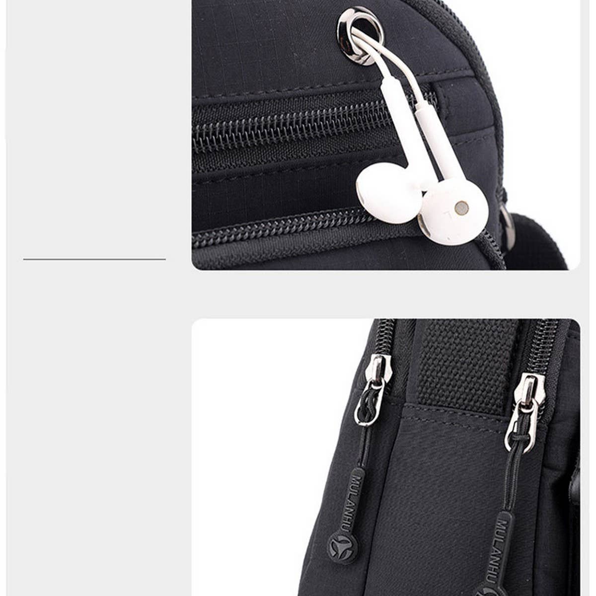 CASUAL SIMPLE NYLON SHOULDER CROSSBODY BAG_CWASC1775