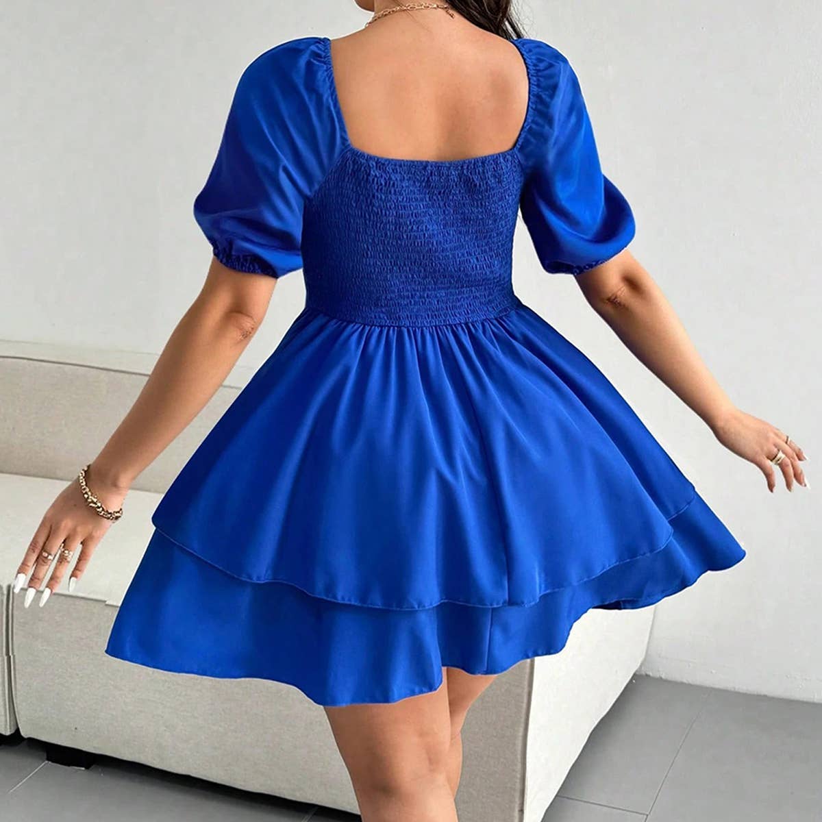 Chic Waist-Cinched A-Line Sexy Mini Dress