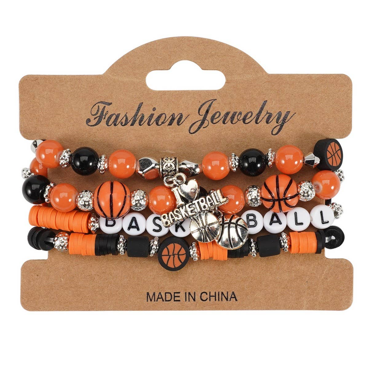 CWMM10450_SPORTS CHARM BRACELET SET BASKETBALL FOOTBALL