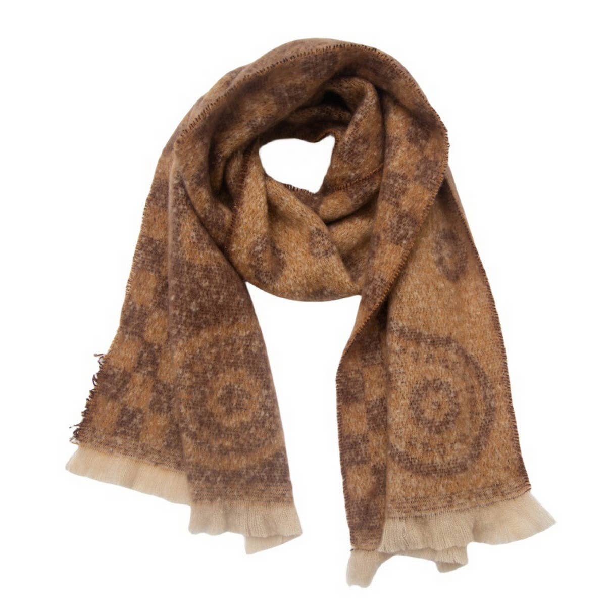 Paisley Jacquard Scarf ??Unisex Winter Shawl Wrap_CWASC0862