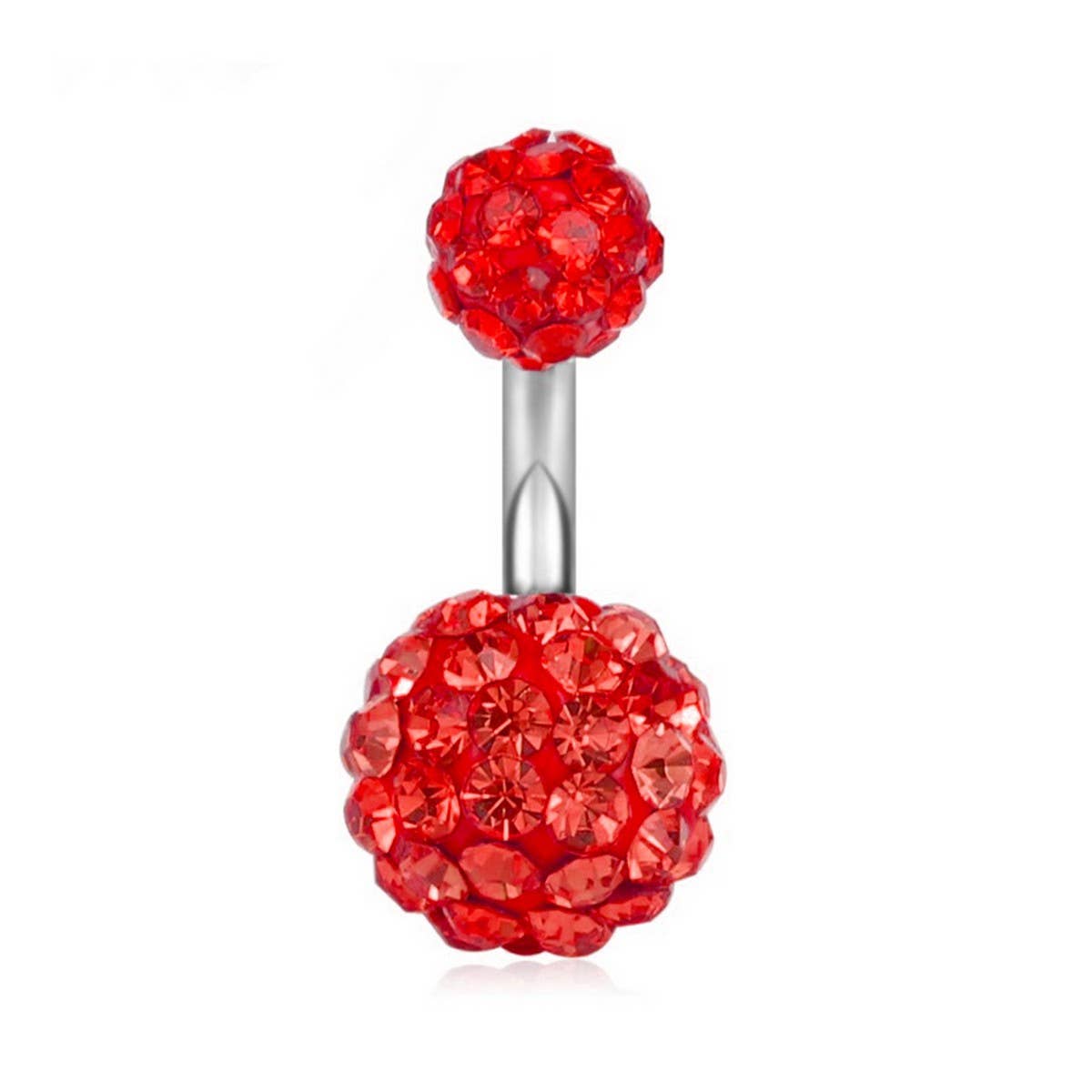 Clay Ball Belly Ring ? CZ Stainless Steel Piercing