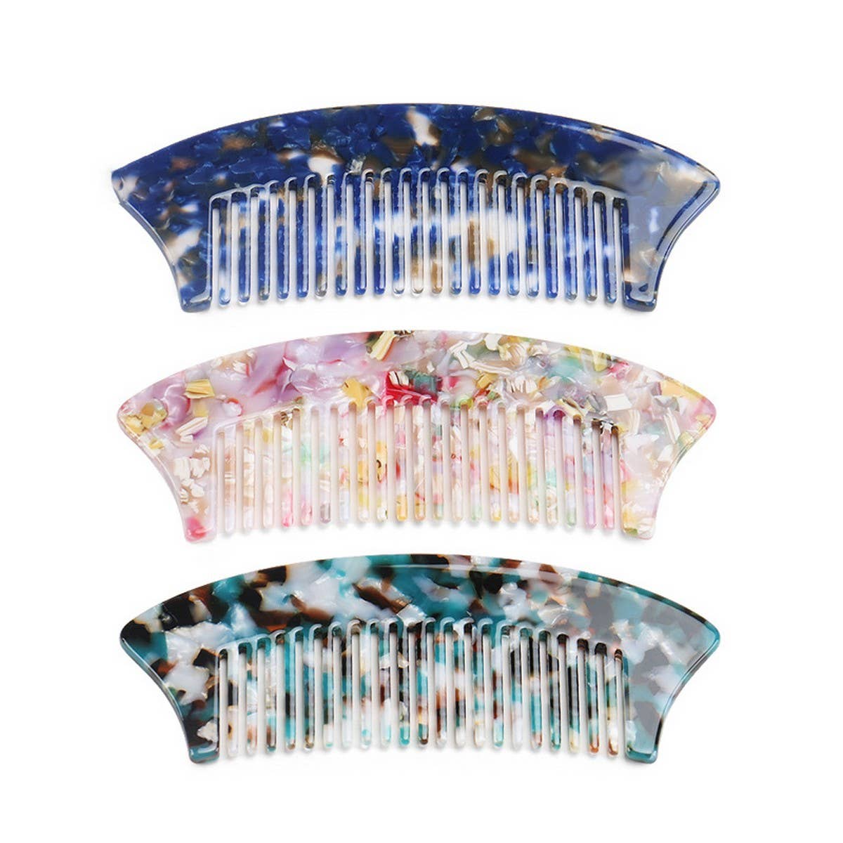 ACETATE SHEET SEMI-CIRCULAR 4MM ANTI-TANGLE COMB_CWAHA4183