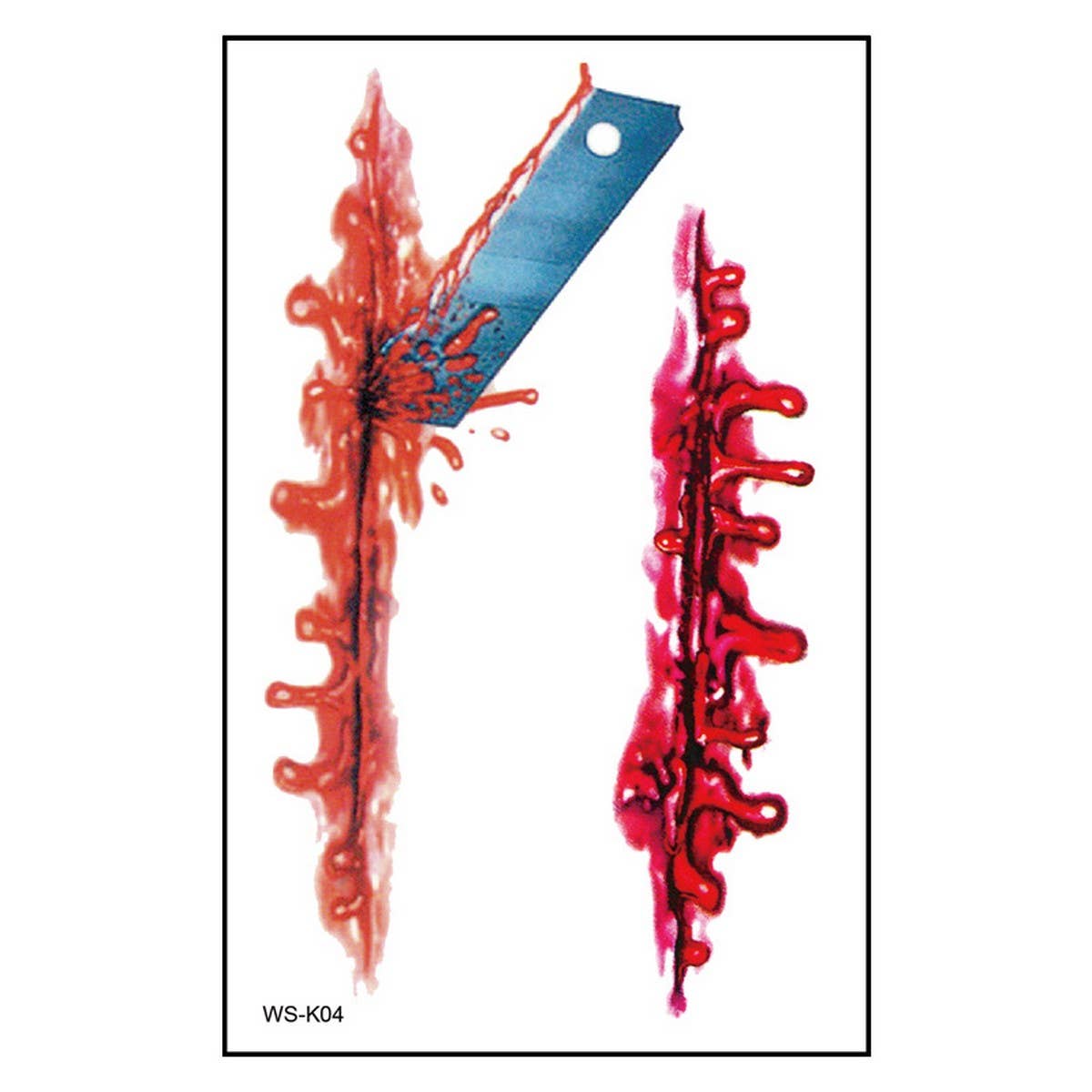 Halloween Scar Tattoos ? Bloody Wound Stickers