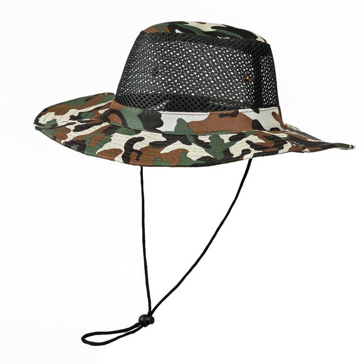 BREATHABLE MESH SOLID COLOR FOLDABLE SUNHAT_CWAH1462