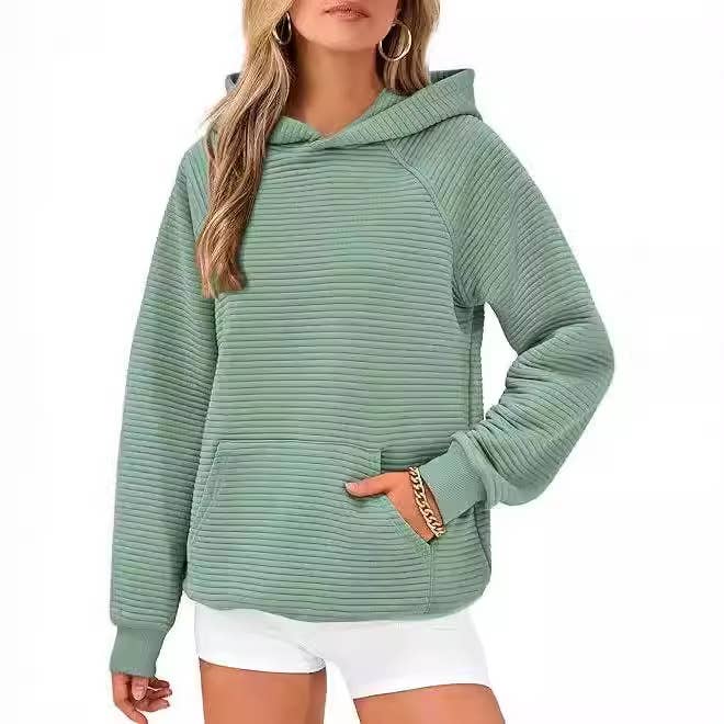 HOODED SPORTS LONG-SLEEVED CASUAL POCKET HOODIE