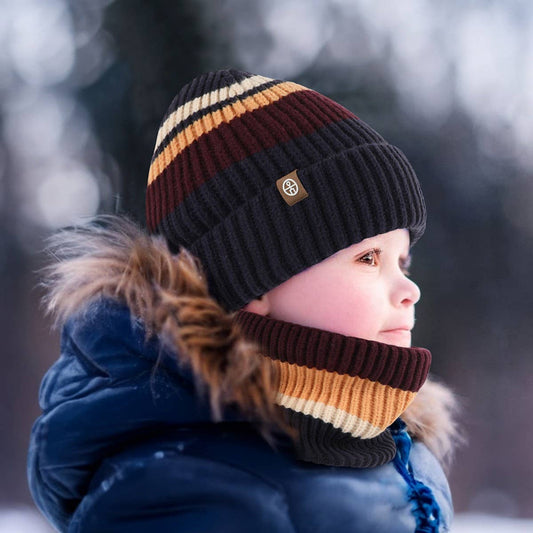 CHILDREN'S AUTUMN AND WINTER WARM THREE-PIECE SUIT