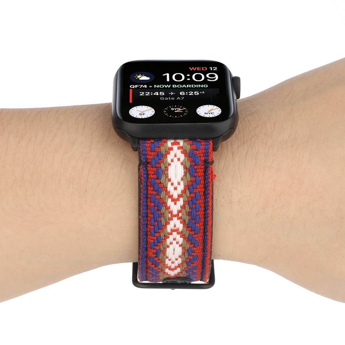 APPLE WATCH/IWATCH9 ETHNIC STYLE LEATHER STRAP_CWWW0059
