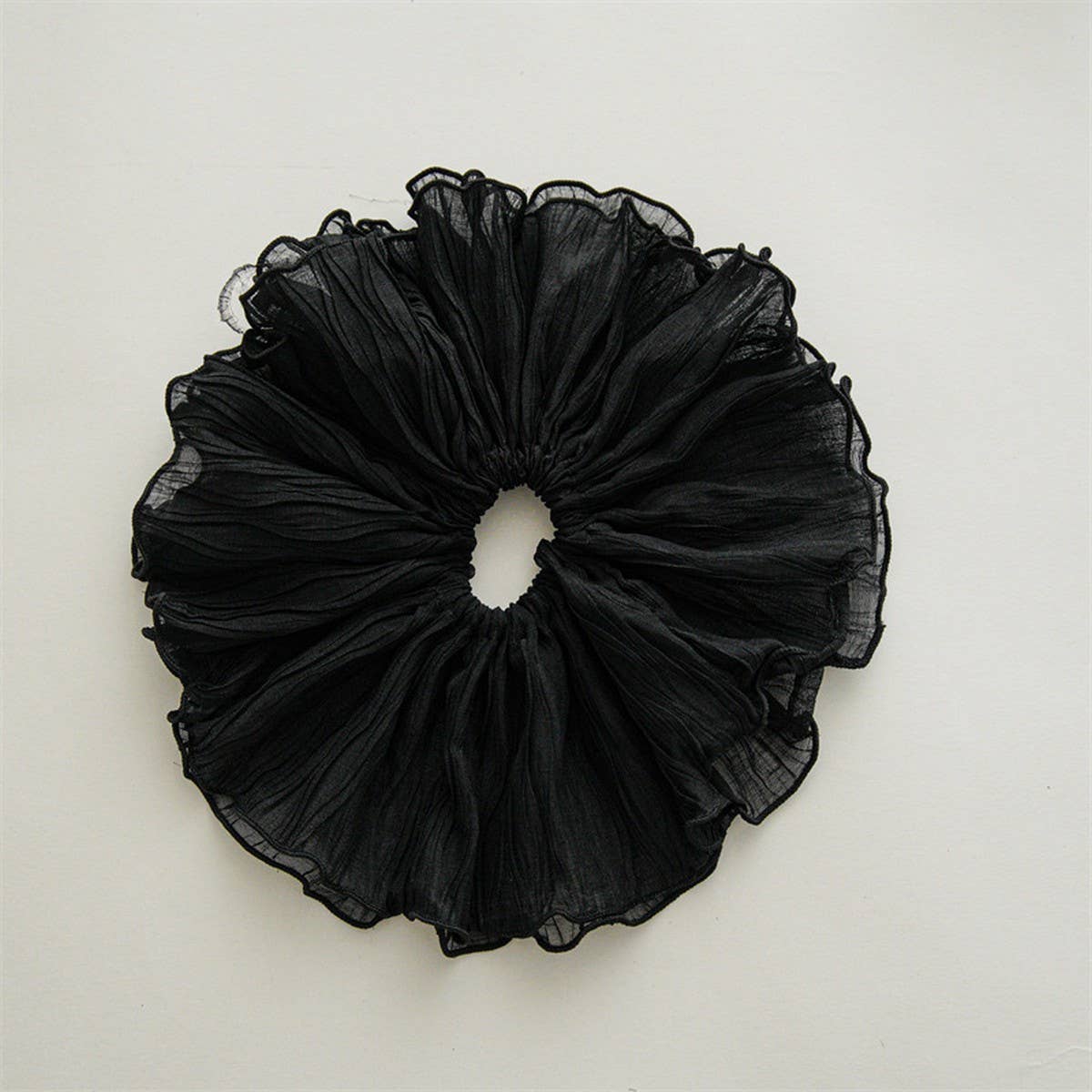 FUNGUS EDGE PLEATED HAIR TIE SCRUNCHIES
