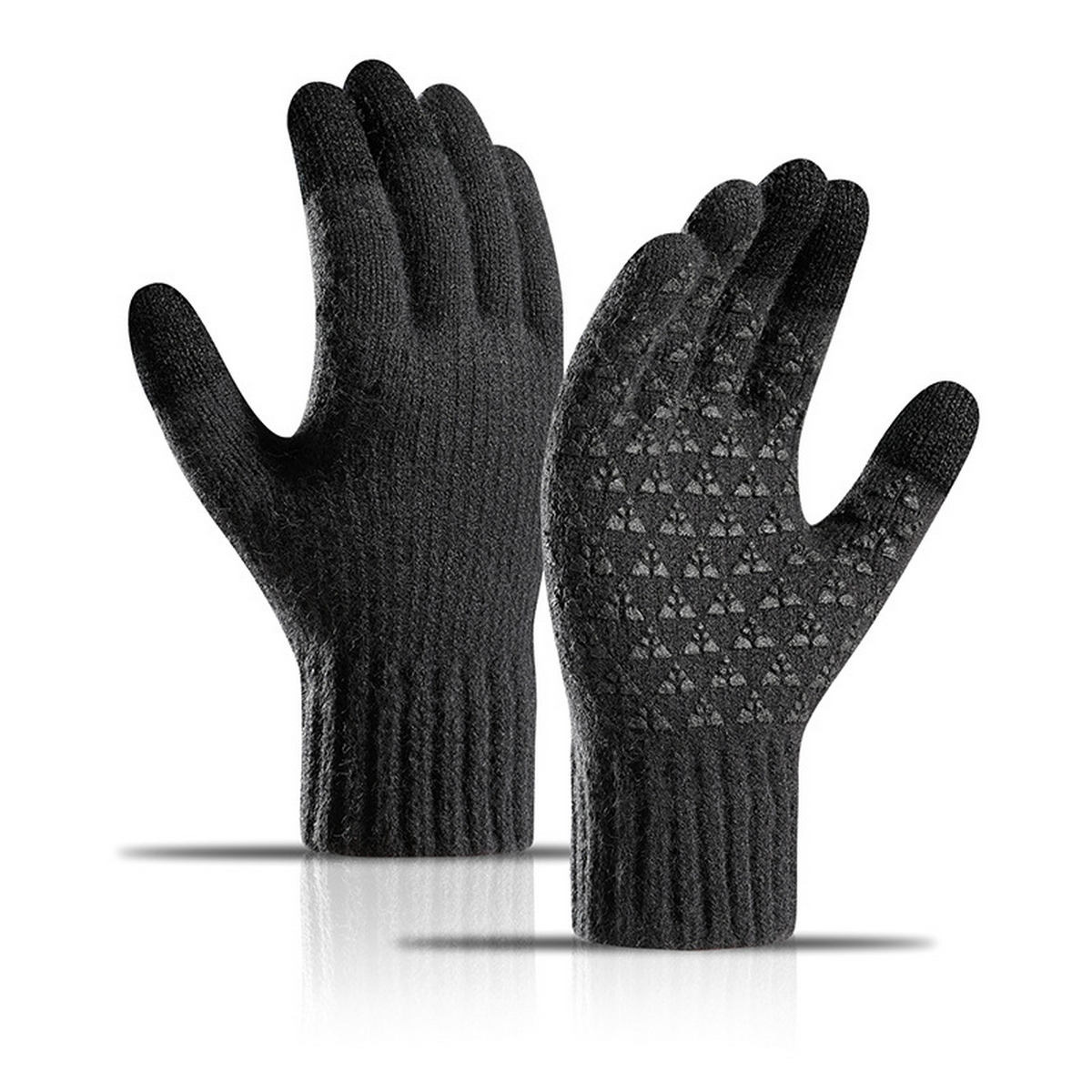 Men¡¯s Winter Alpaca Wool Knit Touchscreen Gloves_CWAG0522