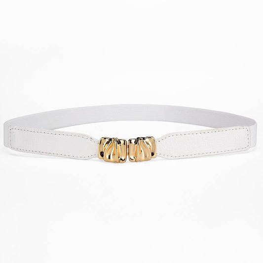 Fashionable elastic elastic metal buckle belt