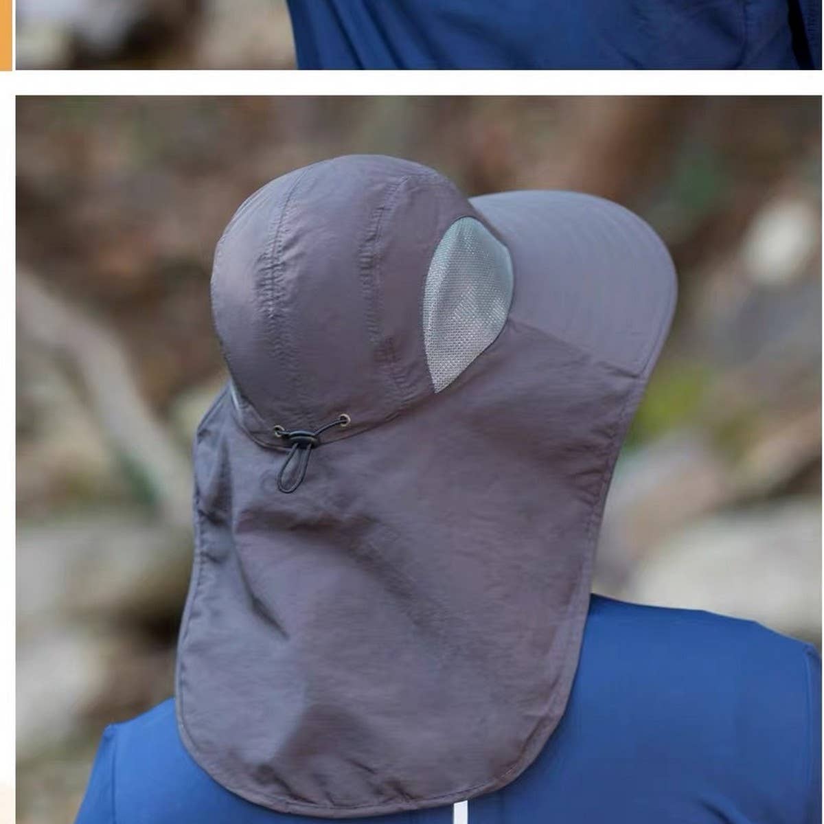 LARGE BRIM OUTDOOR FACE AND NECK SUN HAT_CWAH1470