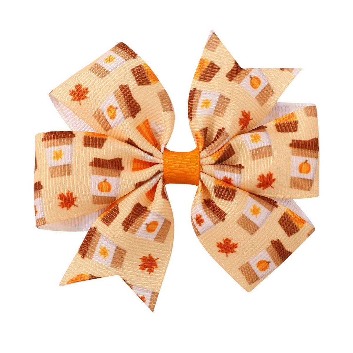 Thanksgiving Turkey Pumpkin Tail Hair Clip