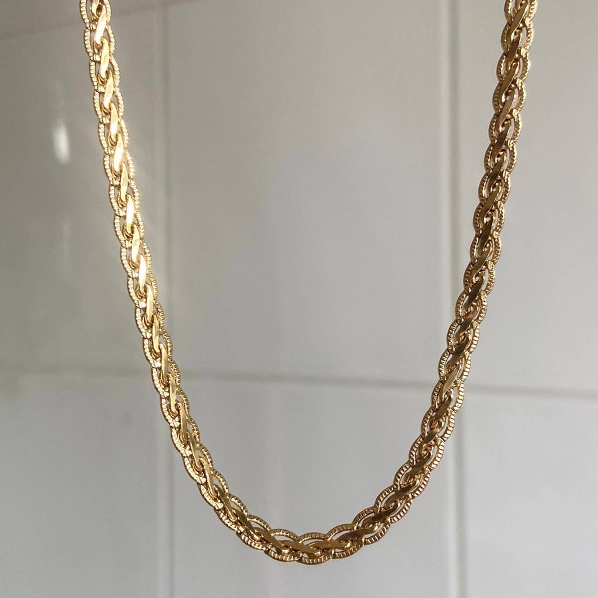 Basic stacking accessories clavicle necklace_CWMM5650