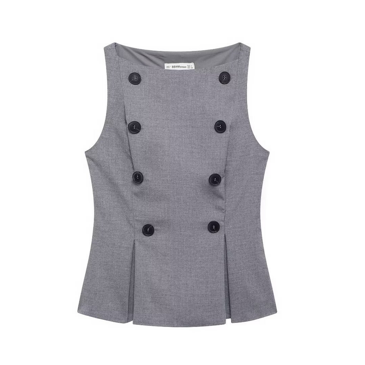 Stylish Buttoned Boat Neck Shirt ??Casual Look_CWTHT0240