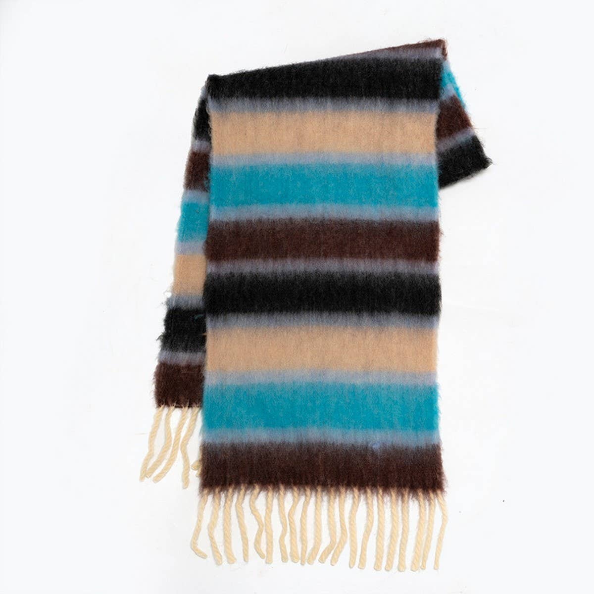 Color Stripe Scarf ? Soft Winter Wrap for Couples