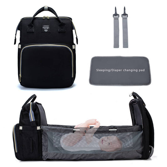 NEW PORTABLE FOLDING CRIB MOMMY BAG_CWAB2229