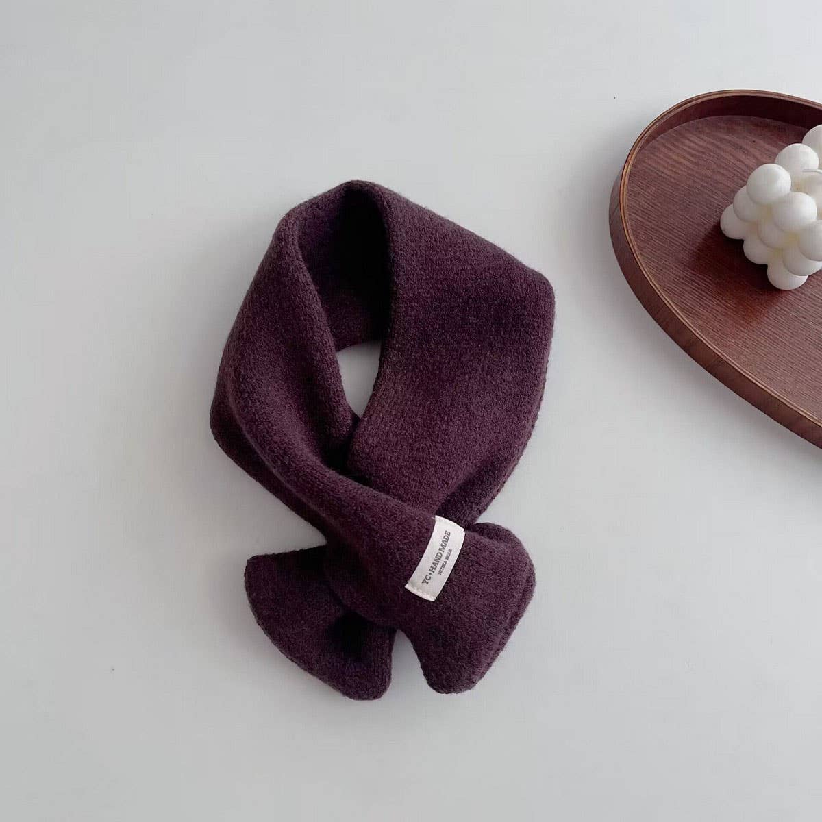 Kids Knit Scarf ? Soft Warm Cross Neck Warmer