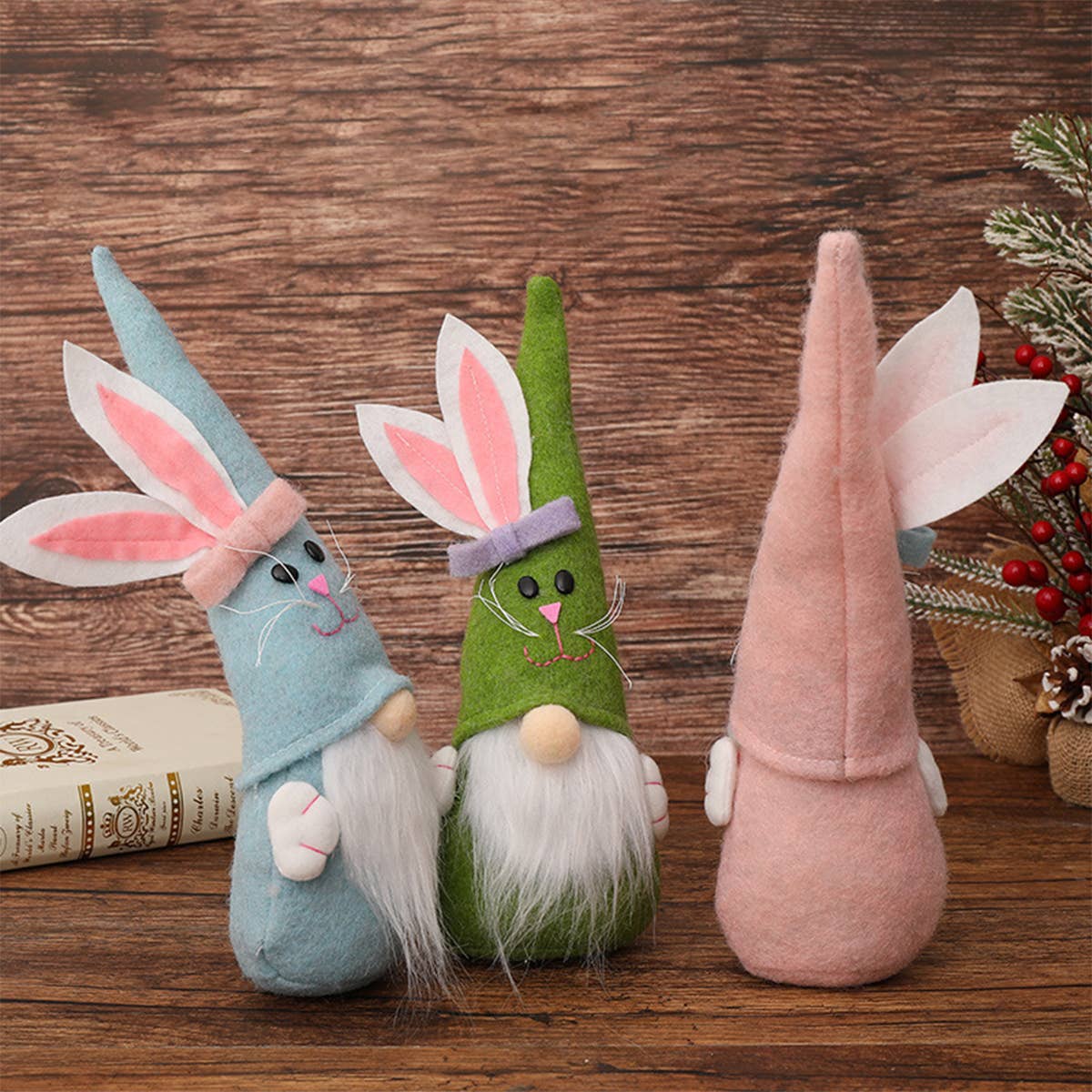 CWMM9491_EASTER CARTOON CUTE WHITE BEARD DOLL ORNAMENTS