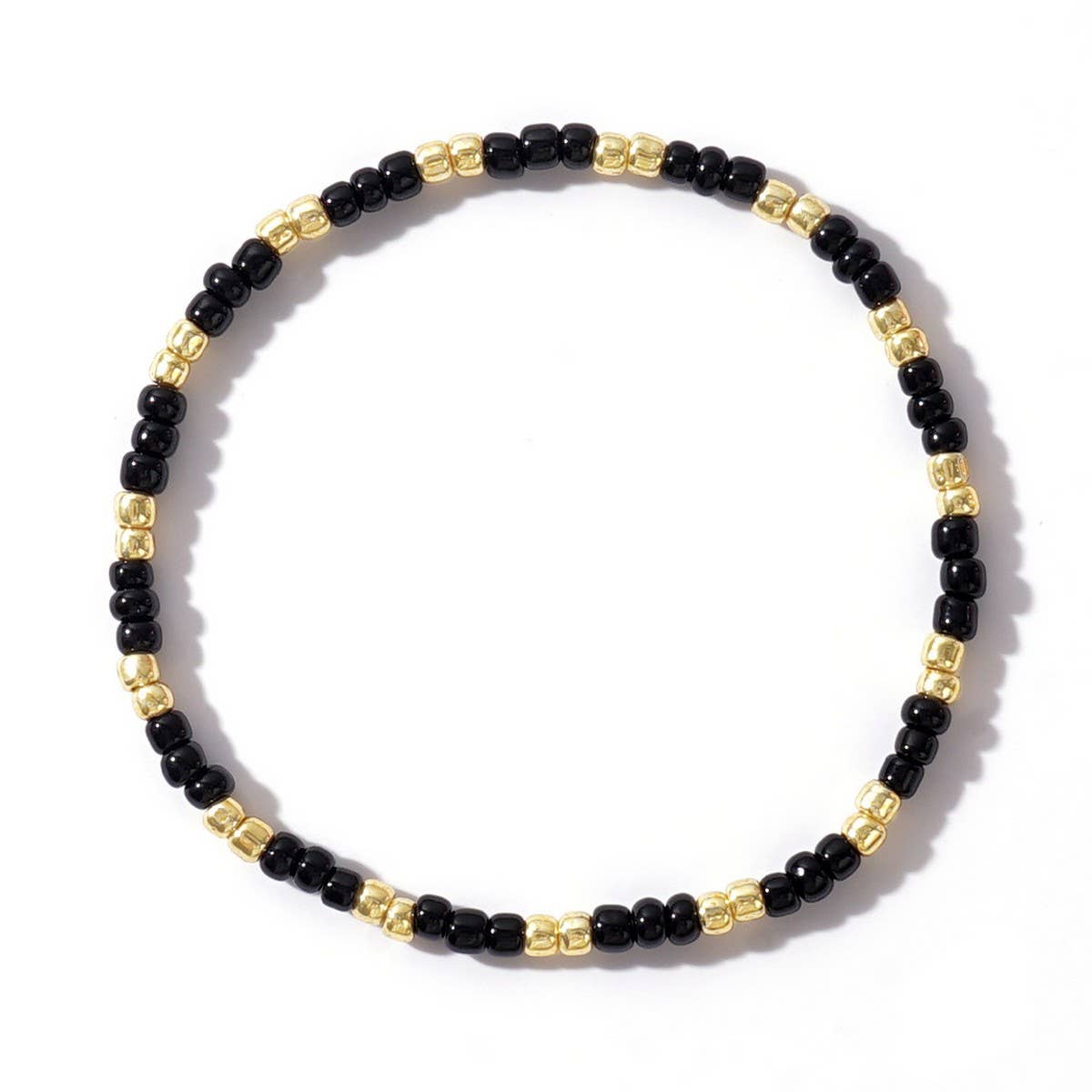 BOHEMIAN STACKED RICE BEAD BRACELET_CWMM3877