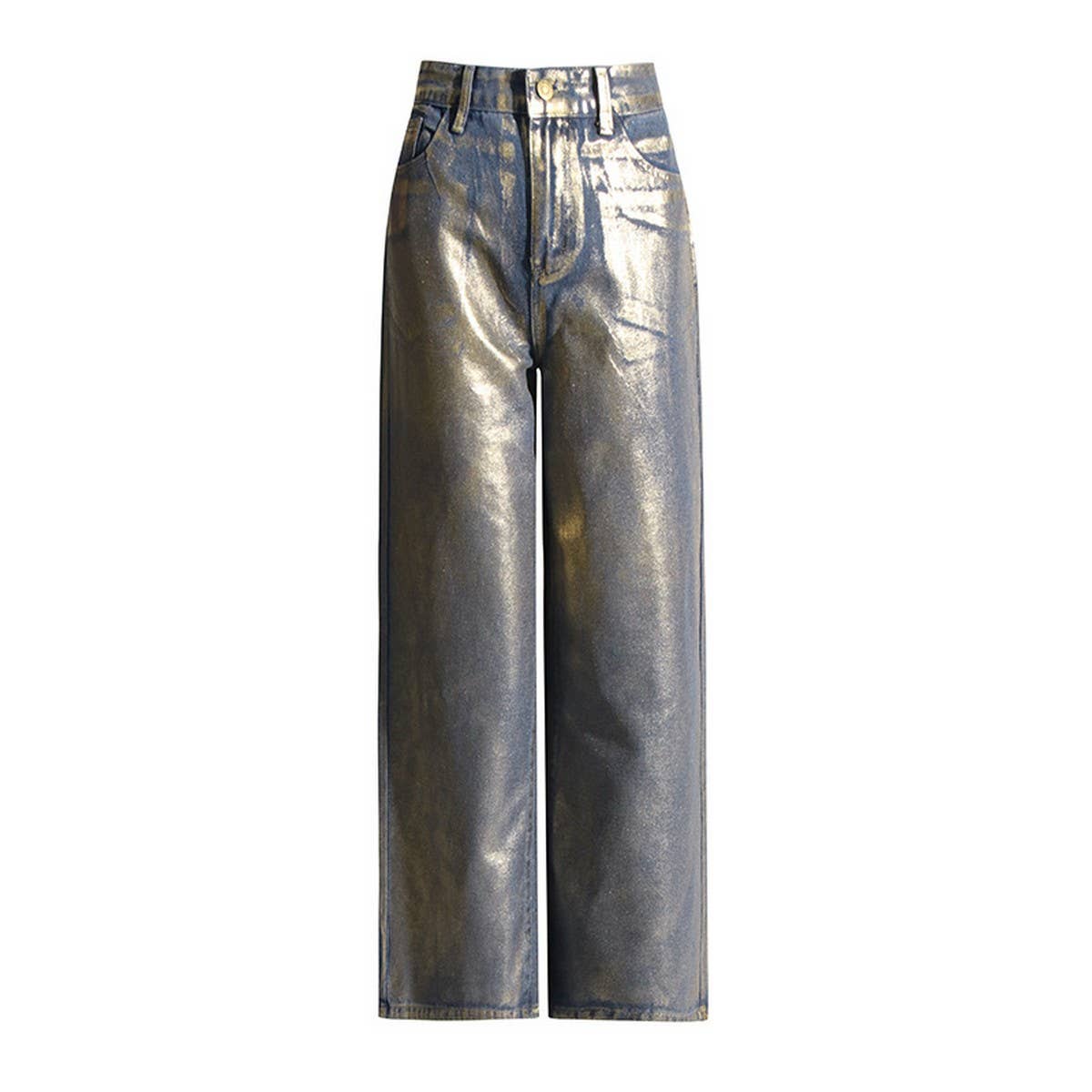 MID RISE STRAIGHT SPRAY PAINTED GRADIENT JEANS