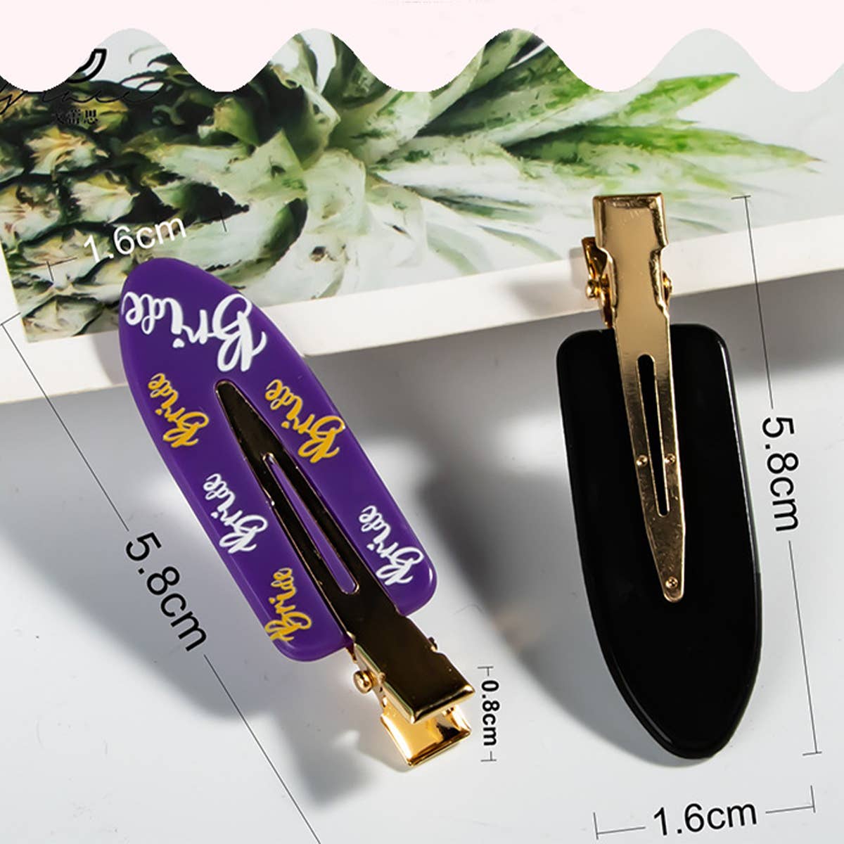 HALLOWEEN ACCESSORIES ACRYLIC PRINTED HAIR CLIP